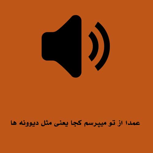 عمدا از تو میپرسم کجا یعنی مثل دیوونه ها