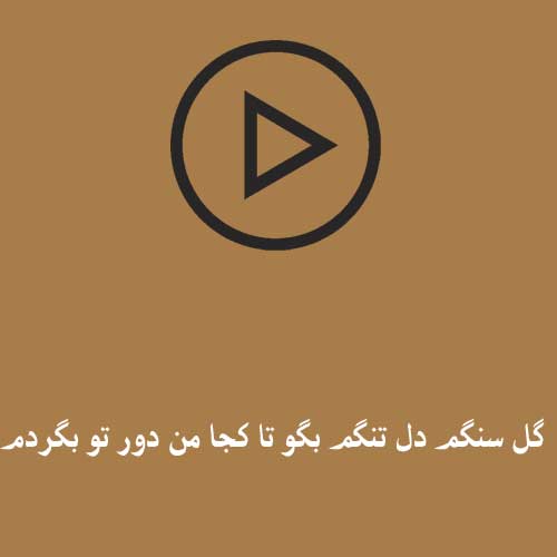 گل سنگم دل تنگم بگو تا کجا من دور تو بگردم