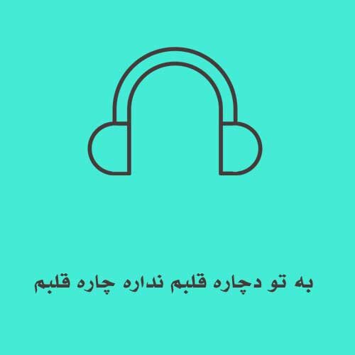 به تو دچاره قلبم نداره چاره قلبم یجوری خواستی مثلت هیچ جا نداریم اصلا