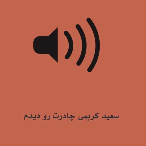 سعید کریمی چادرت رو دیدم