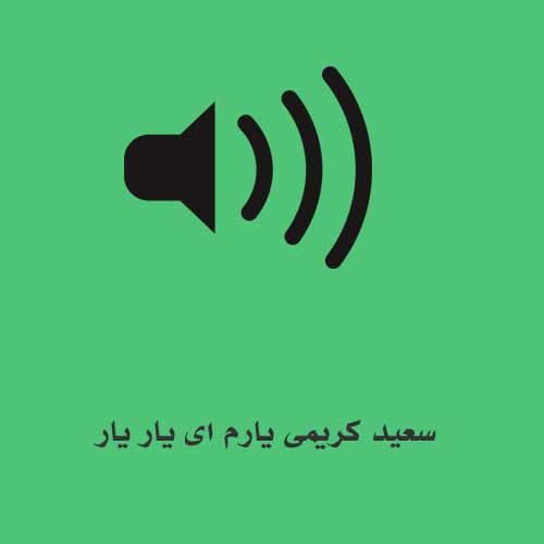 سعید کریمی یارم ای یار یار