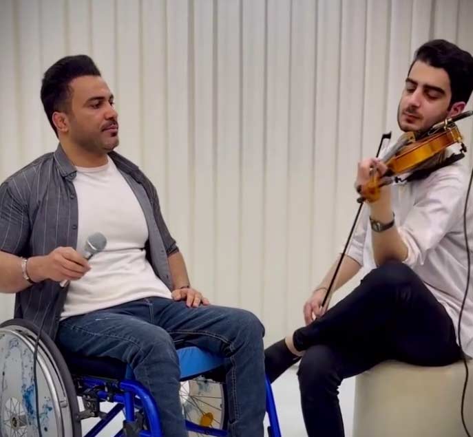 شاهکار جوان معلول با آهنگ معین در اینستاگرام MP3